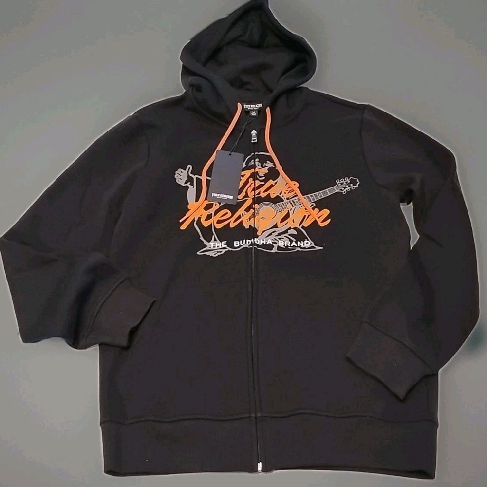True Religion hoodie mens small A3‎